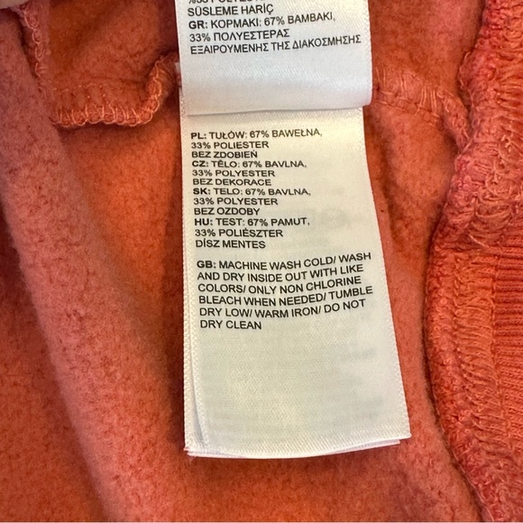 THE NORTH FACE Box NSE Never Stop Exploring Rose Salmon Pink Hoodie XS - Picture 10 of 12